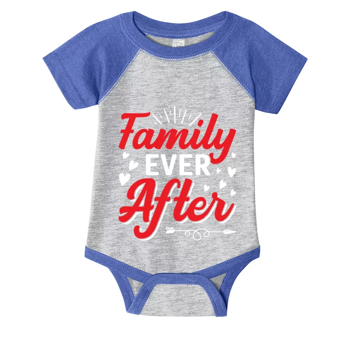 Family Ever After Funny Adoption Adopted Adopt Graphic Funny Gift Infant Baby Jersey Bodysuit