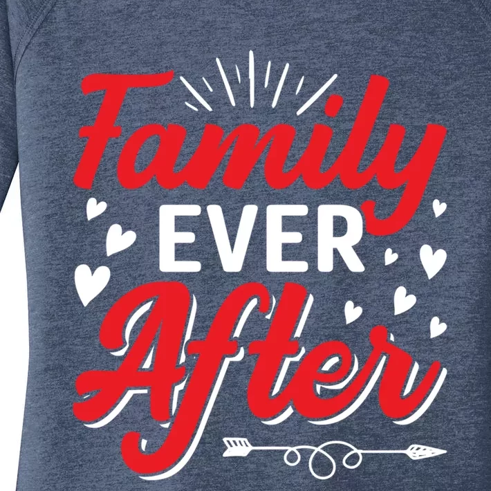 Family Ever After Funny Adoption Adopted Adopt Graphic Funny Gift Women's Perfect Tri Tunic Long Sleeve Shirt