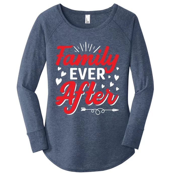 Family Ever After Funny Adoption Adopted Adopt Graphic Funny Gift Women's Perfect Tri Tunic Long Sleeve Shirt