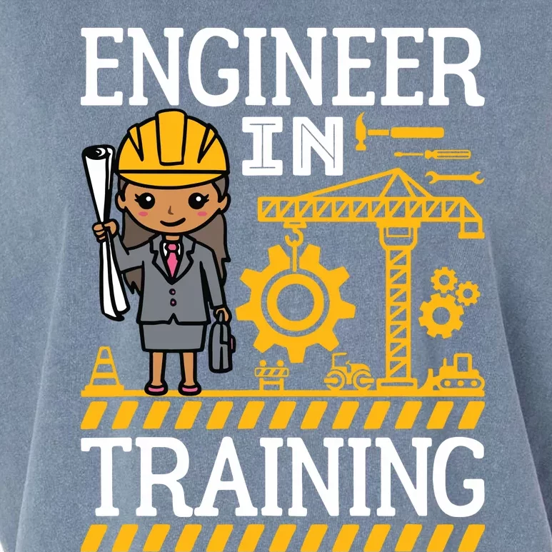 Future Engineer African American Engineer In Training Girl Garment-Dyed Women's Muscle Tee