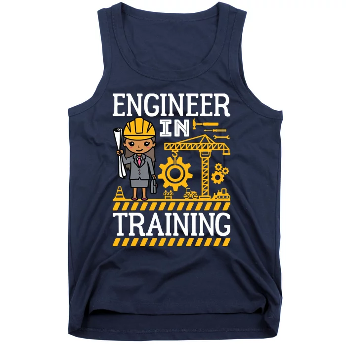 Future Engineer African American Engineer In Training Girl Tank Top