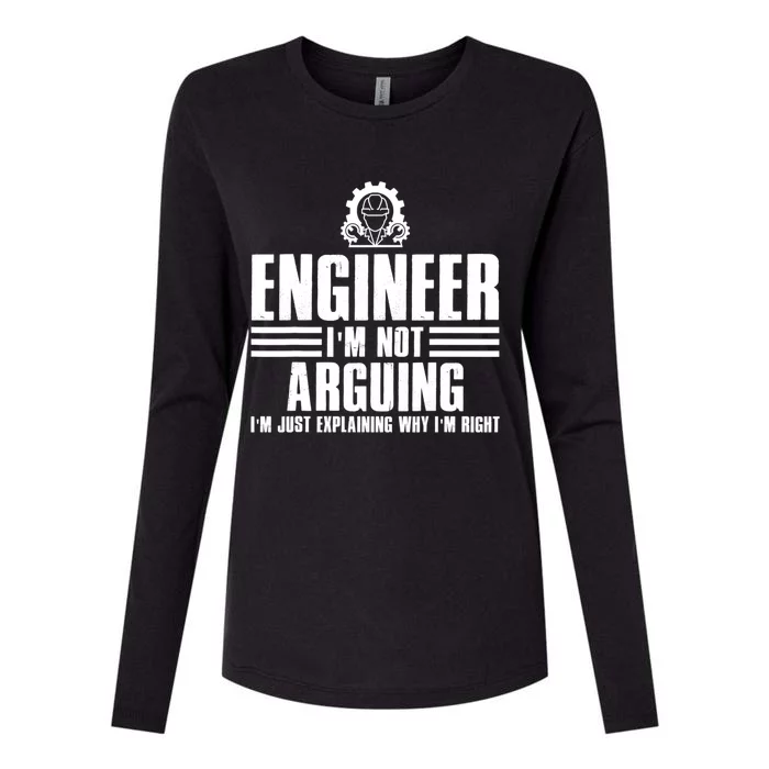 Funny Engineer Art Mechanic Electrical Engineering Gift Womens Cotton Relaxed Long Sleeve T-Shirt