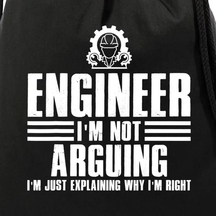 Funny Engineer Art Mechanic Electrical Engineering Gift Drawstring Bag