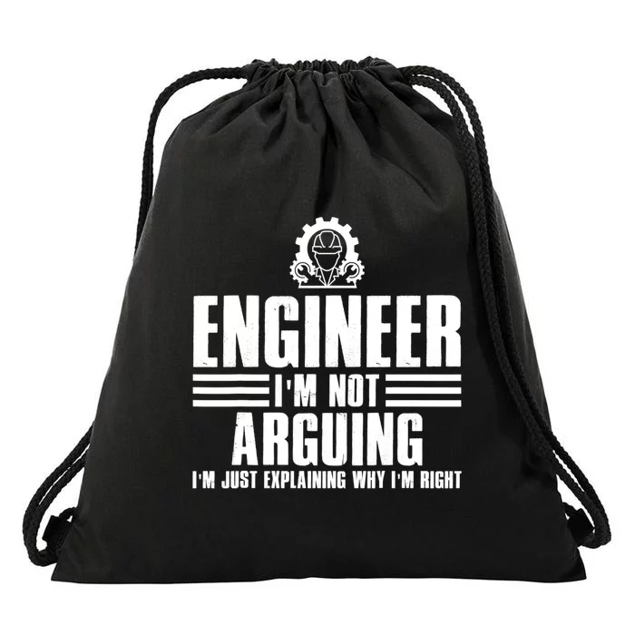 Funny Engineer Art Mechanic Electrical Engineering Gift Drawstring Bag