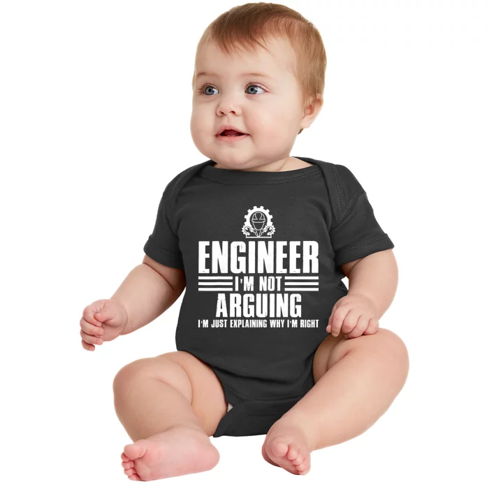 Funny Engineer Art Mechanic Electrical Engineering Gift Baby Bodysuit