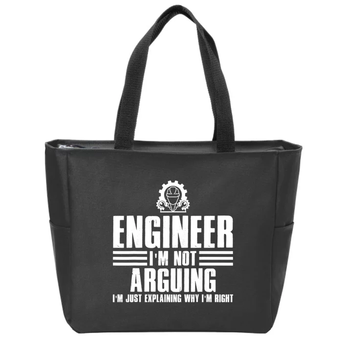 Funny Engineer Art Mechanic Electrical Engineering Gift Zip Tote Bag