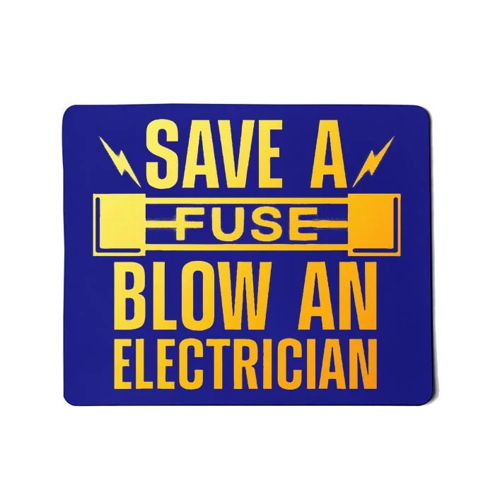 Funny Electrician Art  Wo Electrical Fuse Electrician Mousepad