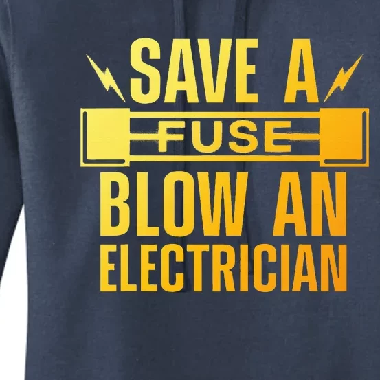 Funny Electrician Art  Wo Electrical Fuse Electrician Women's Pullover Hoodie