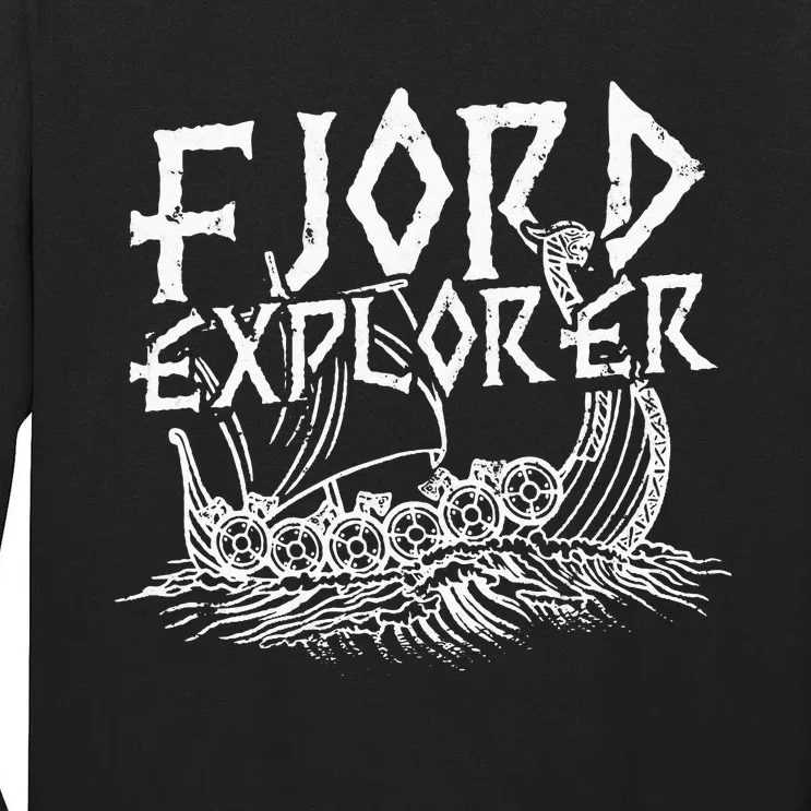 FJORD EXPLORER Awesome and epic scandinavian beard Tall Long Sleeve T-Shirt