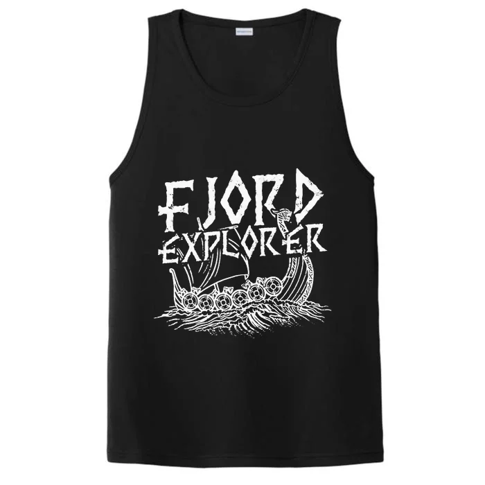 FJORD EXPLORER Awesome and epic scandinavian beard Performance Tank