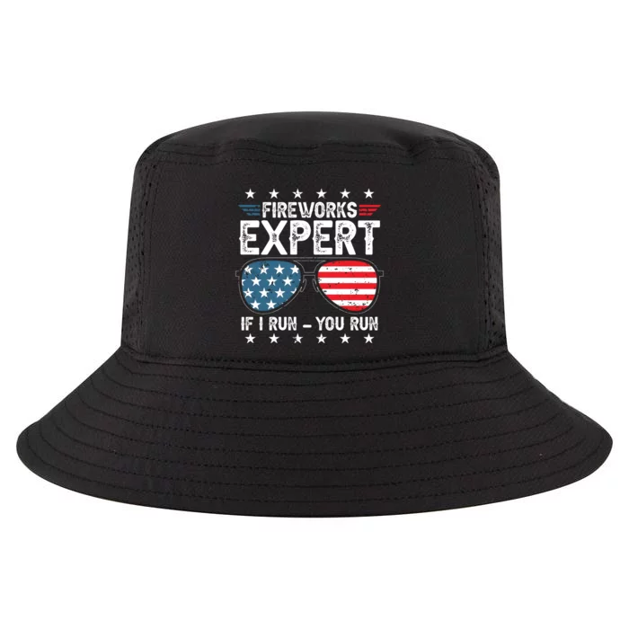 Fireworks Expert American Flag Sunglasses Cool Comfort Performance Bucket Hat