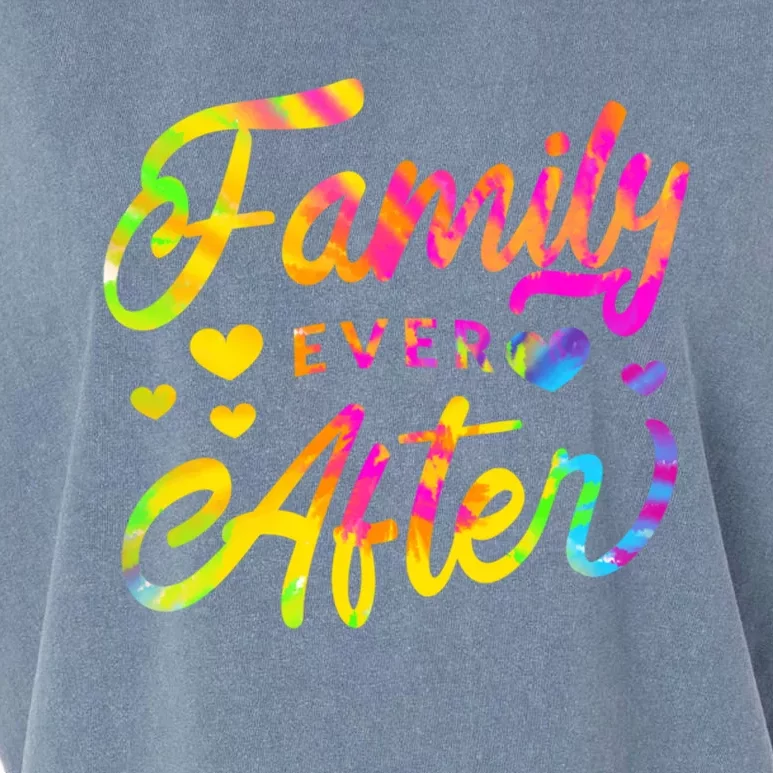 Family Ever After Gift Proud Adoption Quote Adopted Saying Gift Garment-Dyed Women's Muscle Tee