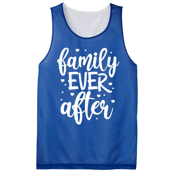 Family Ever After Adoption Foster Mom Dad Gotcha Day Gift Mesh Reversible Basketball Jersey Tank