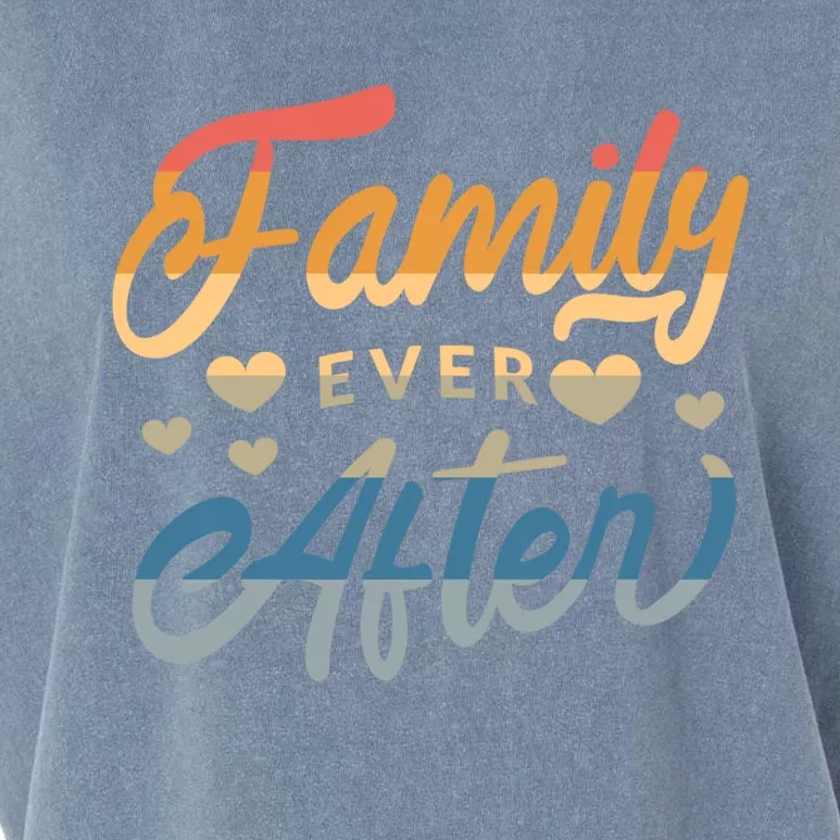 Family Ever After Gift Proud Adoption Quote Adopted Saying Gift Garment-Dyed Women's Muscle Tee