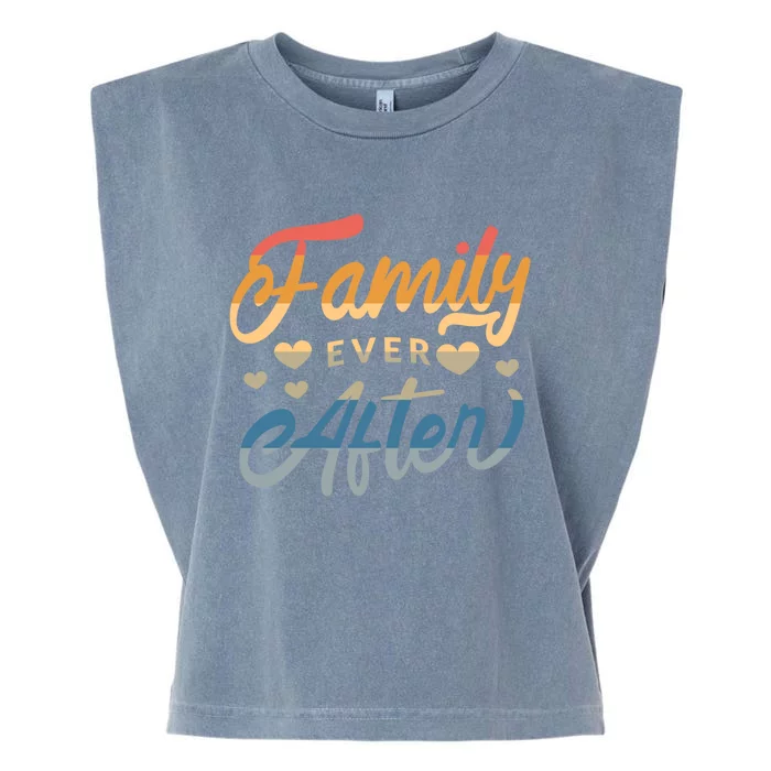 Family Ever After Gift Proud Adoption Quote Adopted Saying Gift Garment-Dyed Women's Muscle Tee