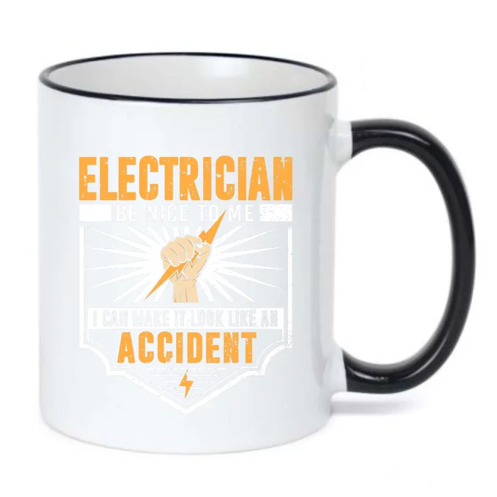 Funny Electrician Art Work Electrical Engineer Black Color Changing Mug