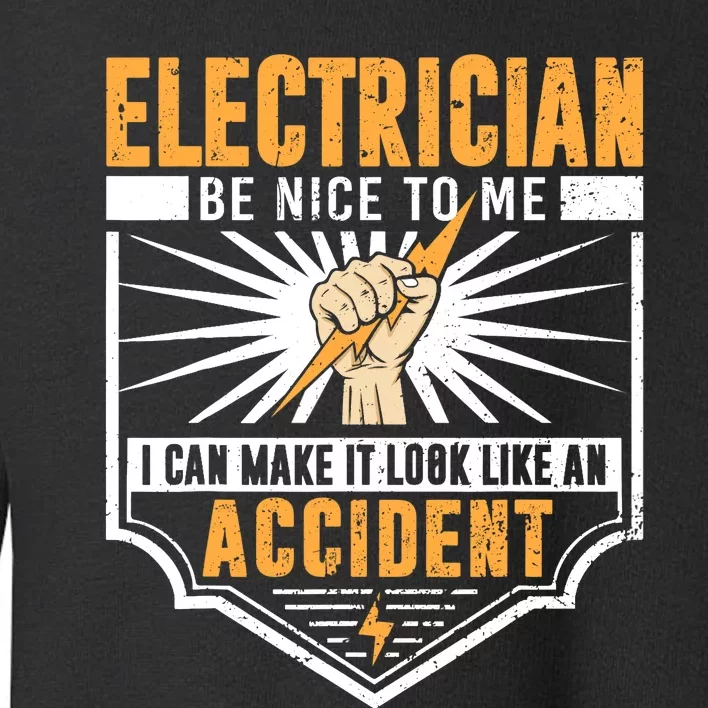 Funny Electrician Art Work Electrical Engineer Toddler Sweatshirt