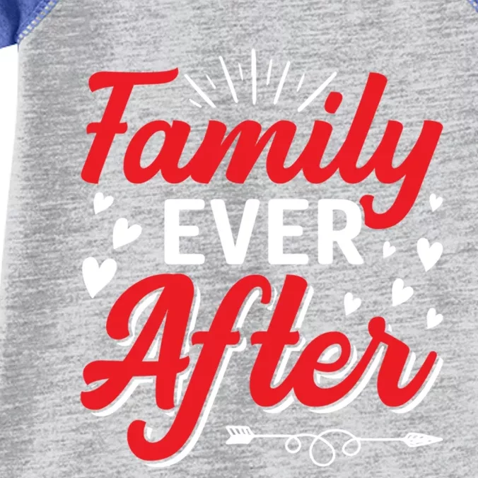 Family Ever After Funny Adoption Adopted Adopt Graphic Cool Gift Infant Baby Jersey Bodysuit