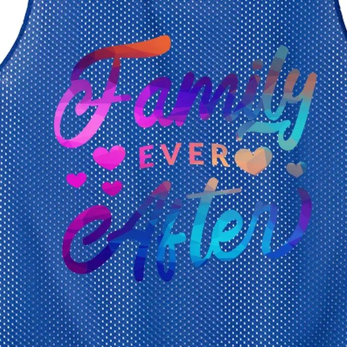 Family Ever After Gift Proud Adoption Quote Adopted Saying Gift Mesh Reversible Basketball Jersey Tank