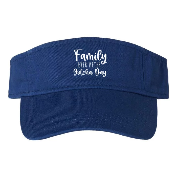 Family Ever After Gotcha Day Adoption Foster Care Fostering Gift Valucap Bio-Washed Visor