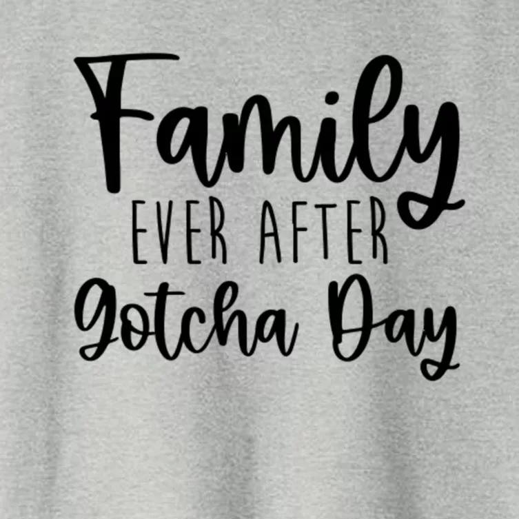 Family Ever After Gotcha Day Adoption Foster Care Fostering Gift Women's Crop Top Tee