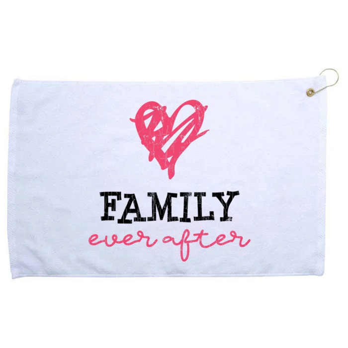 Family Ever After Part 2 Adoption Funny Graphic Gift Grommeted Golf Towel