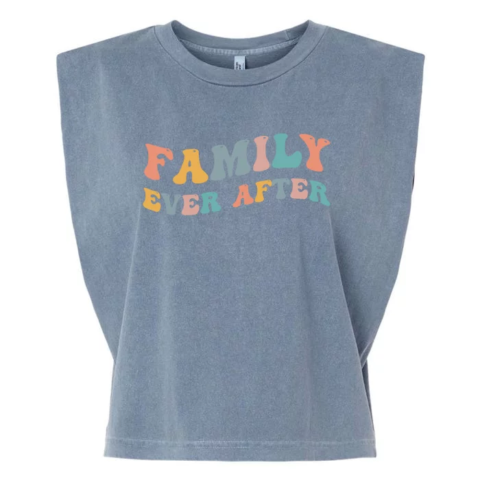 Family Ever After Adoption Adopted Adopt Adoptee Gotcha Day Cool Gift Garment-Dyed Women's Muscle Tee