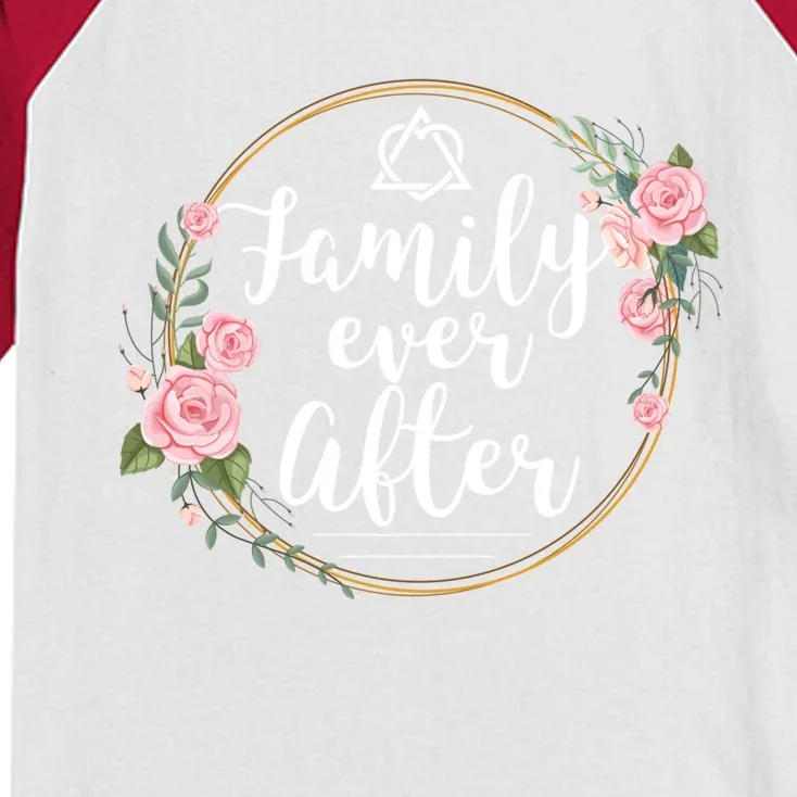 Family Ever After Adopt Adoption Family As Gotcha Day Gift Kids Colorblock Raglan Jersey