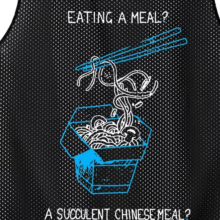 Funny Eating A Meal A Succulent Chinese Meal Mesh Reversible Basketball Jersey Tank