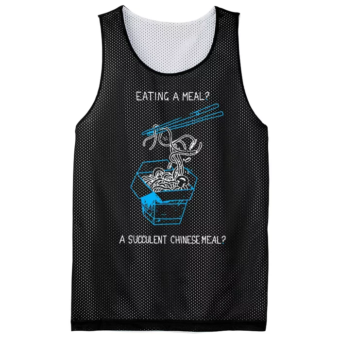 Funny Eating A Meal A Succulent Chinese Meal Mesh Reversible Basketball Jersey Tank