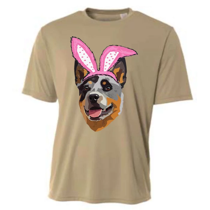 Funny Easter Australian Cattle Dog Cooling Performance Crew T-Shirt