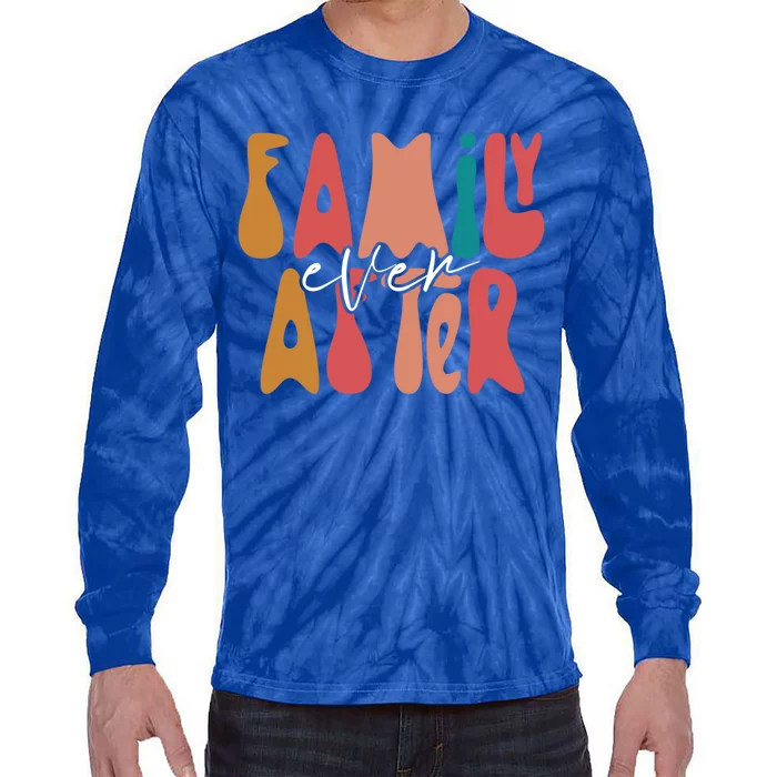 Family Ever After Adoption Foster Mom Dad Gotcha Day Adopt Gift Tie-Dye Long Sleeve Shirt