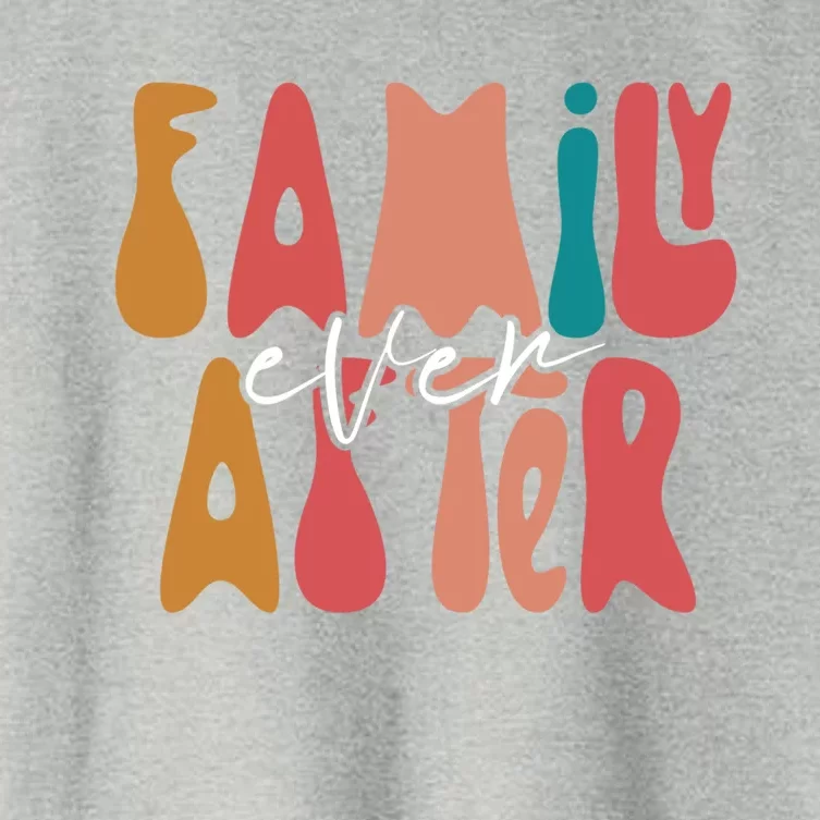 Family Ever After Adoption Foster Mom Dad Gotcha Day Adopt Gift Women's Crop Top Tee