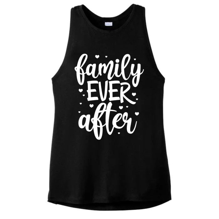 Family Ever After Adoption Foster Mom Dad Gotcha Day Cute Gift Ladies Tri-Blend Wicking Tank