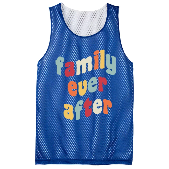 Family Ever After Adoption Gotcha Day Adopted Adopt Adoptee Cool Gift Mesh Reversible Basketball Jersey Tank