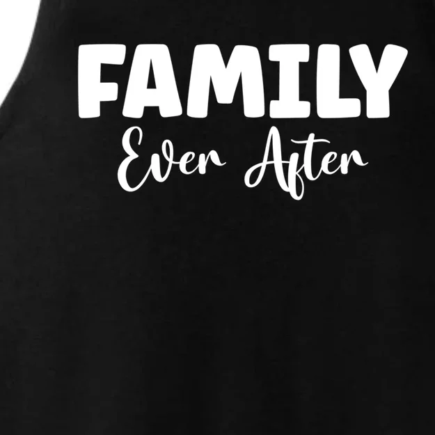 Family Ever After Adoption Gotcha Day Group Funny Gift Ladies Tri-Blend Wicking Tank