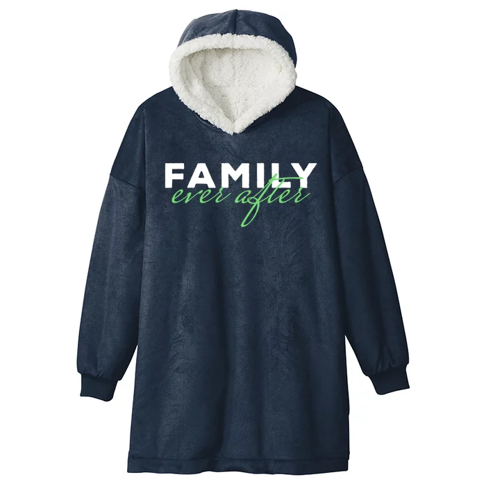 Family Ever After Adoption Gift Hooded Wearable Blanket