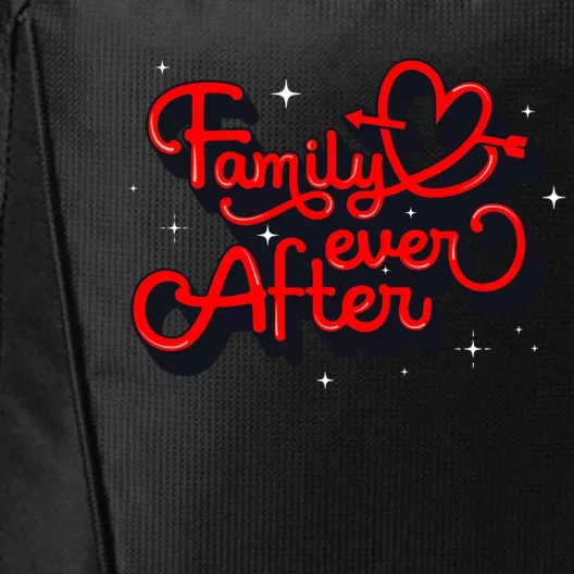 Family Ever After Adoption Funny Gift City Backpack