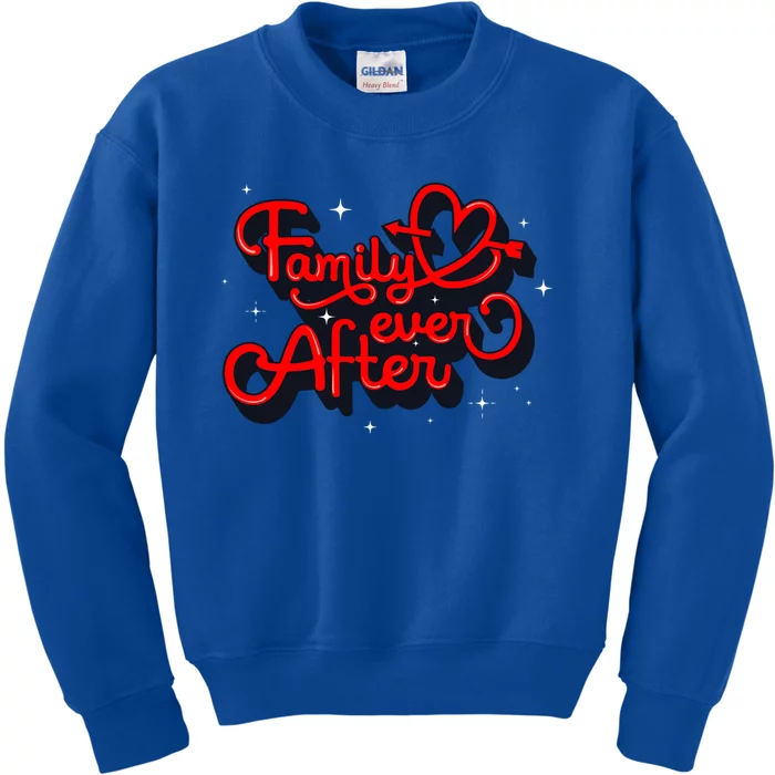 Family Ever After Adoption Funny Gift Kids Sweatshirt