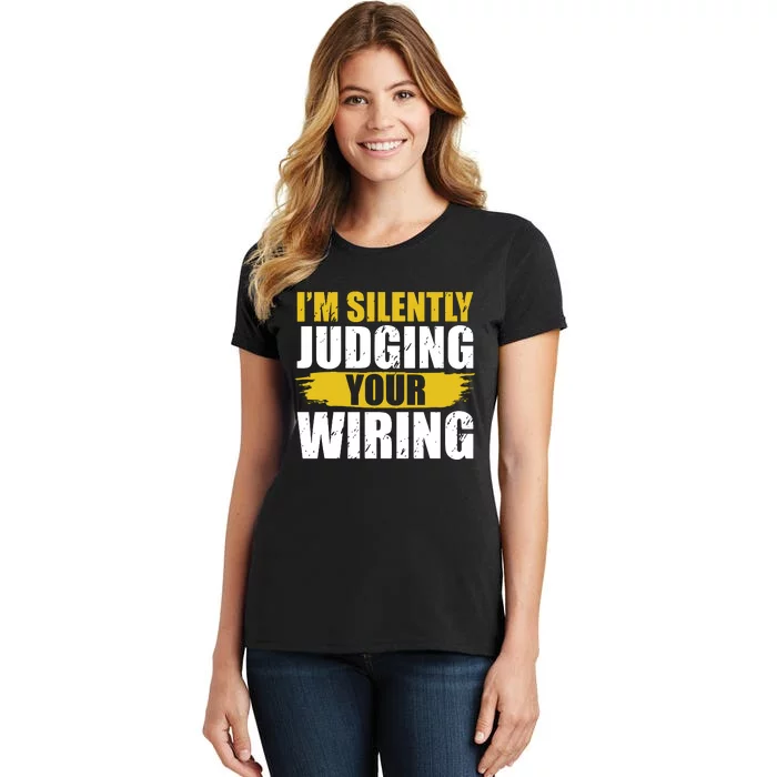 Funny Electrician Art For Electricity Gag Electrician Women's T-Shirt