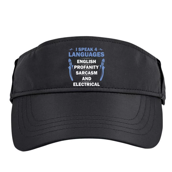 Funny Electrician Art Women Electrical Engineer Humor Adult Drive Performance Visor