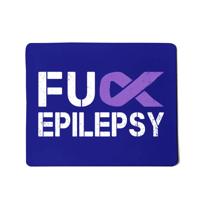 Fuck Epilepsy Awareness Month Purple Ribbon Warrior Fighter Cute Gift Mousepad