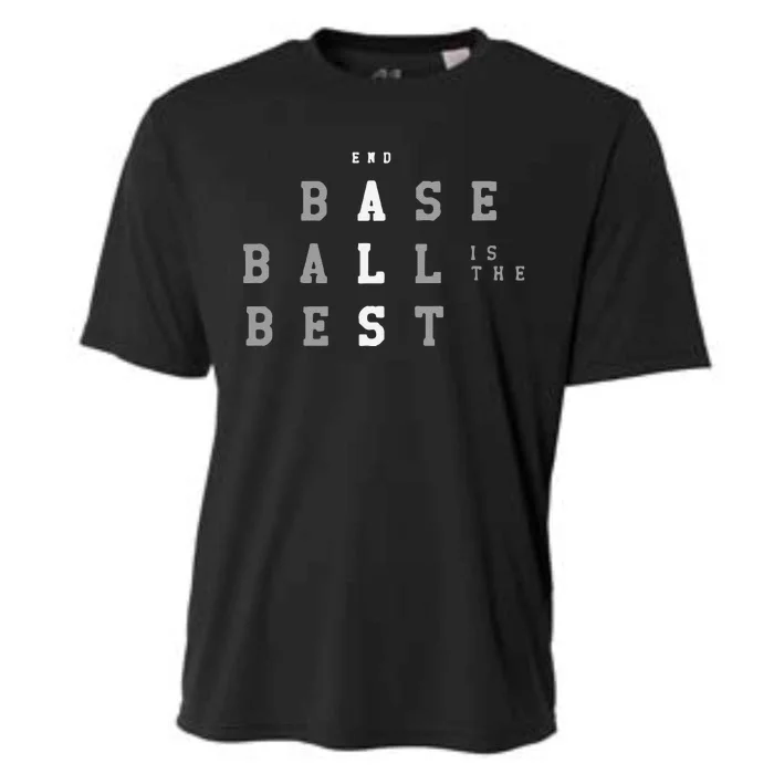 Funny End Als Baseball Is The Best Baseball Lover Baseball Team Cooling Performance Crew T-Shirt