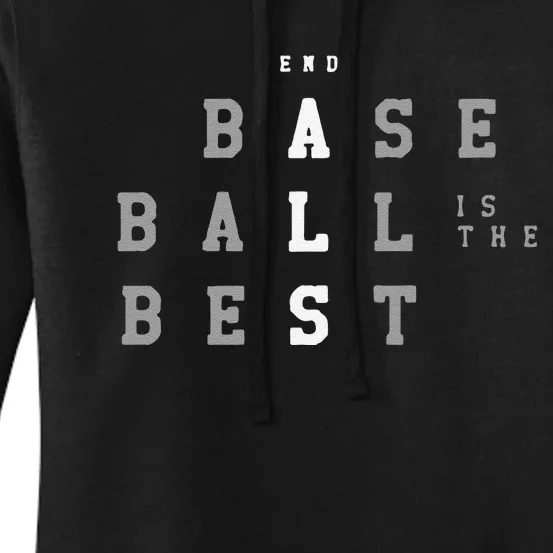 Funny End Als Baseball Is The Best Baseball Lover Baseball Team Women's Pullover Hoodie