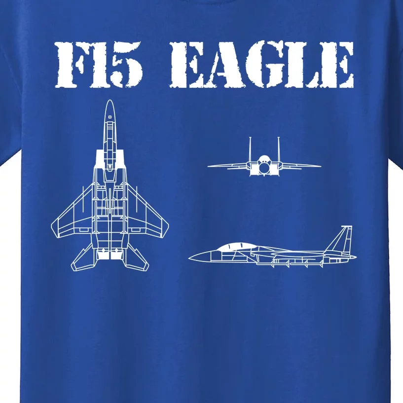 F15 Eagle Airplane Pilot Kids T-Shirt