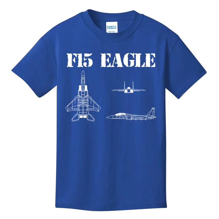 F15 Eagle Airplane Pilot Kids T-Shirt