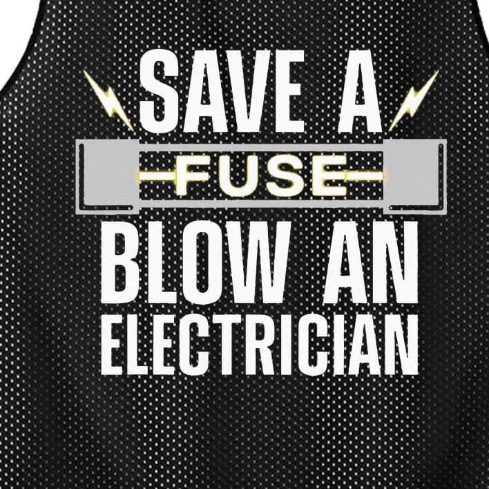 Funny Electrician Art Wo Electrical Fuse Engineers Mesh Reversible Basketball Jersey Tank