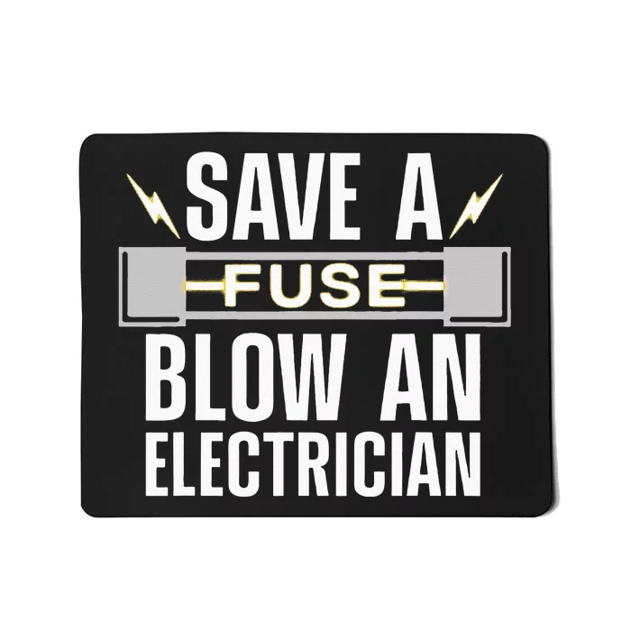 Funny Electrician Art Wo Electrical Fuse Engineers Mousepad