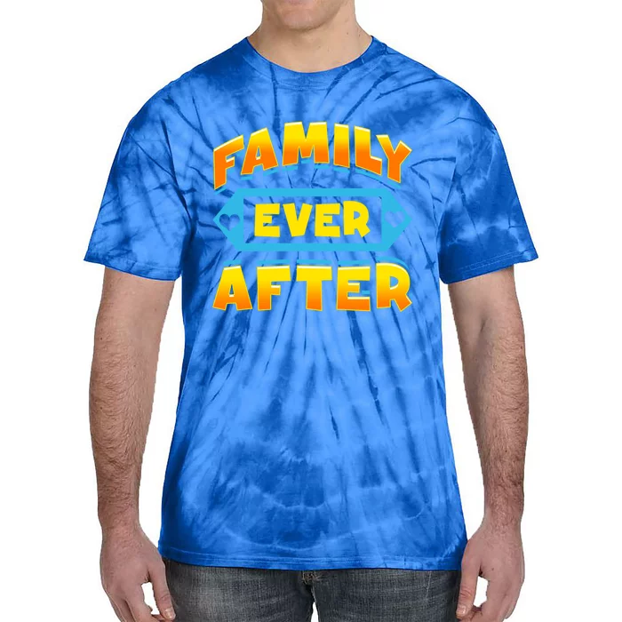 Family Ever After Happy Adoption Awareness Month Cute Gift Tie-Dye T-Shirt