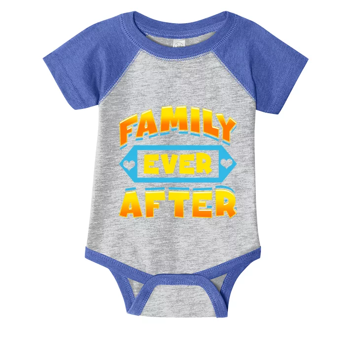 Family Ever After Happy Adoption Awareness Month Cute Gift Infant Baby Jersey Bodysuit